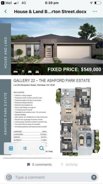 NEW HOMES AVAIL NOW IN ASHFORD PARK ESTATE - WERRIBEE