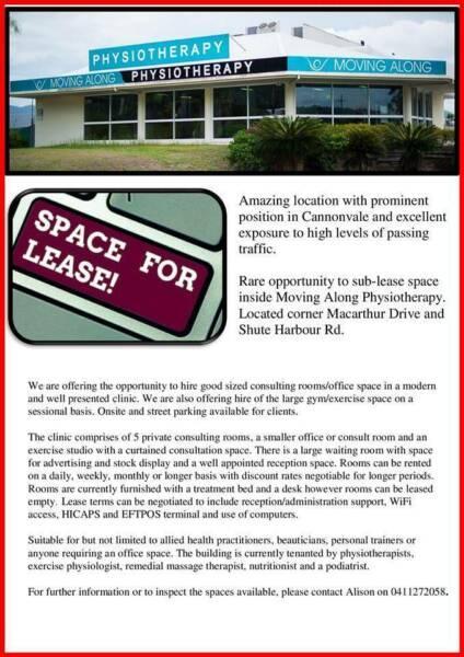 Commercial / Office / Medical Space to Sub- lease