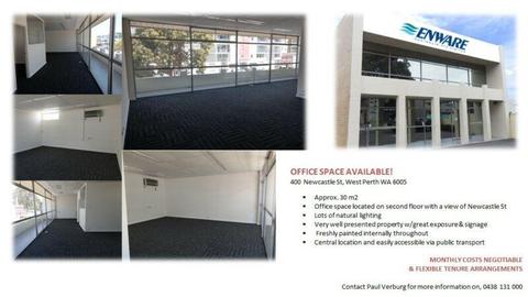 OFFICE SPACE AVAILABLE