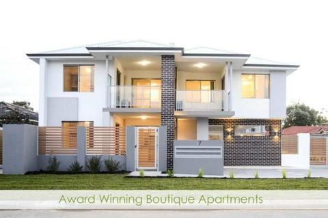 2 x 2 Luxury award winning apartment, quiet street!