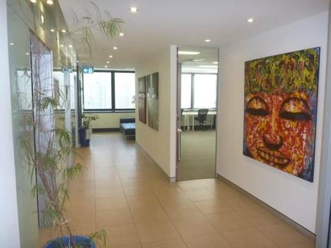 8-10 Person Bright & Light Stand Alone CBD Office Suite-$1,000Pw