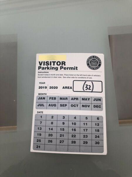 Area 32 Parking permit Neutral Bay