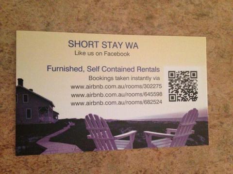 Short term, furnished rentals
