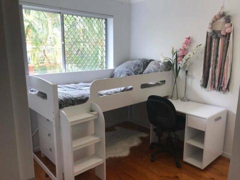 Private furnished bedroom for female