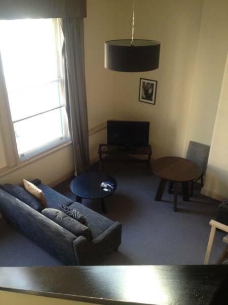 Furnished one bedroom apartment in the city available now 3 month