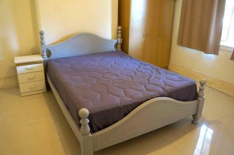 Own big double room fully furnished with queen bed incl bills
