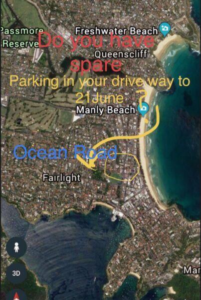 Wanted: URGENTLY NEEDED: PARKING SPOT IN YOUR DRIVEWAY IN MANLY