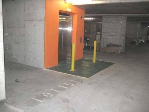 Parking space in secure building