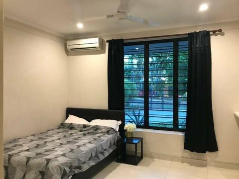 Rooms with air-conditioners and built-in wardrobes for rent bills inc