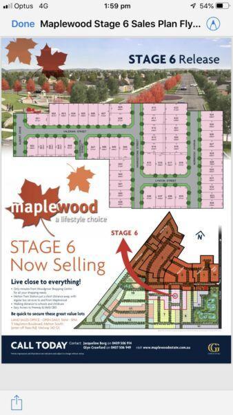 Land for sale in Maplewood estate Melton south