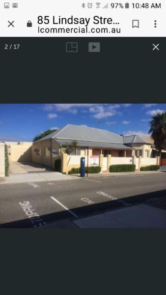 OFFICE FOR LEASE. 85 LINDSAY ST PERTH