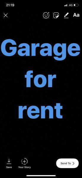Garage for rent