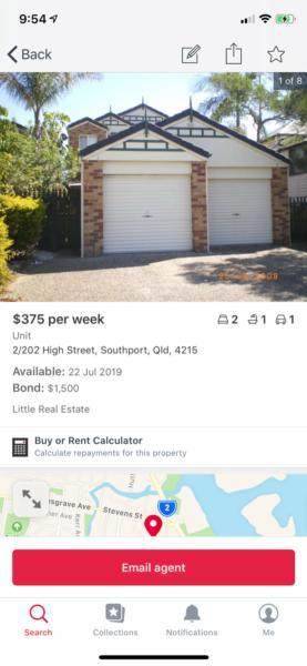 Breaking lease : town House for rent