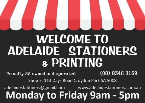 Private Small Business For Sale - Printing and Stationery