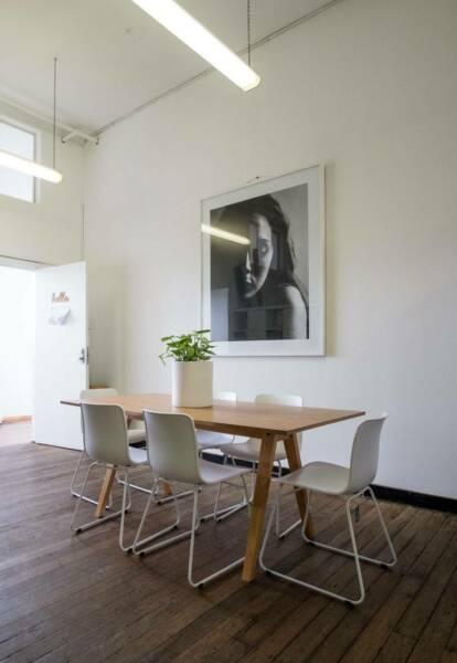 Desk spaces available in Surry Hills creative warehouse building