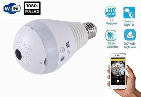 CCTV camera light bulb 360 degree camera easy to use