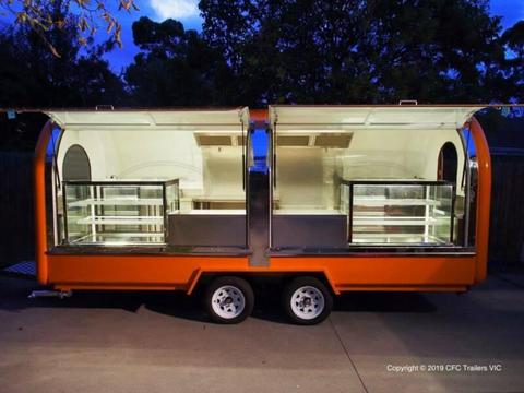 New 5M Food vans trailer complete set up Mobile cafe Pop up Store