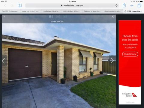 Urgent Private Sale House in Adelaide S.A. - moved due to ill health