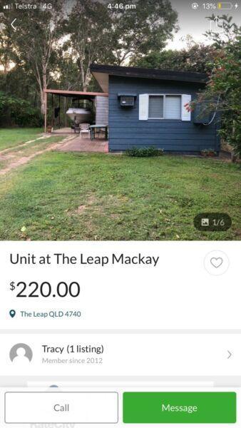 Unit at the leap NOT TO RENT !