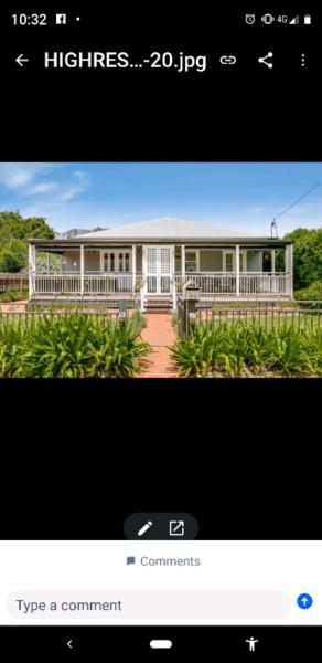 East Toowoomba Furnished house for rent or purchase