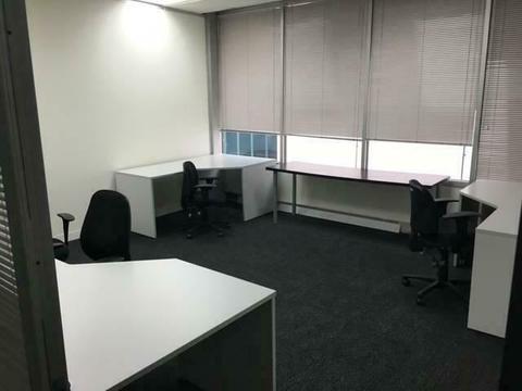 Lockable Office - St Kilda Rd - fits 1-3 desks fibre net boardroom
