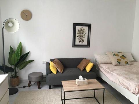 Large and bright fully furnished studio