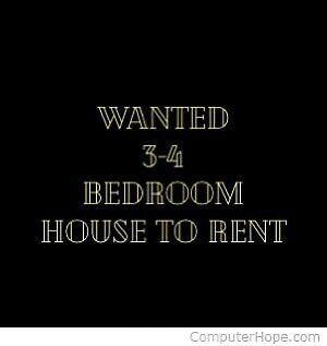 Wanted: Wanted 3-4 Bedroom House