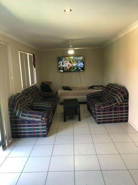 Fully furnished room for rent in 2 bed room house, share with one