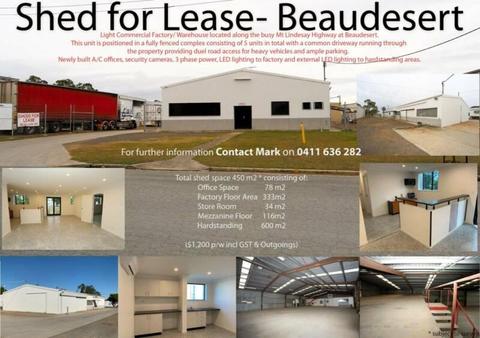 Industrial/Warehouse for Lease - Beaudesert