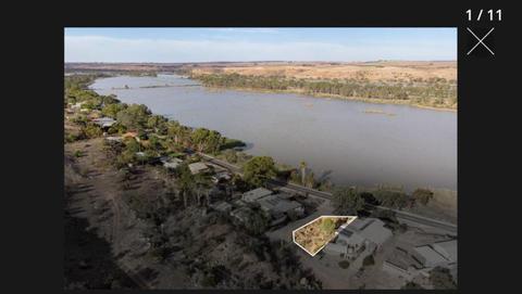 Murray river house block for sale Mannum