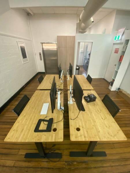 4 Desks in shared creative space, Sydney CBD