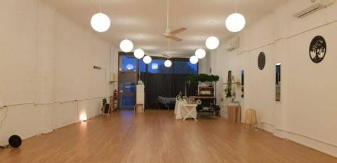 Versatile large open space/yoga & Pilates studio for lease
