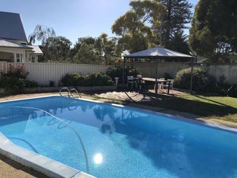 Spacious 2 bedroom front house with private gleaming pool