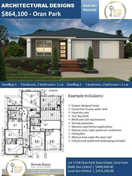 Dual Key-Oran Park-Registered -Ready to Build-Wholesale Prices