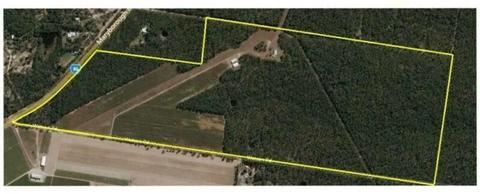 220 acre property with airstrip, hangars and 4 bedroom home