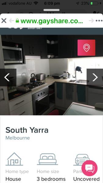 Room for rent $240per week South Yarra open for inspection at 7pm