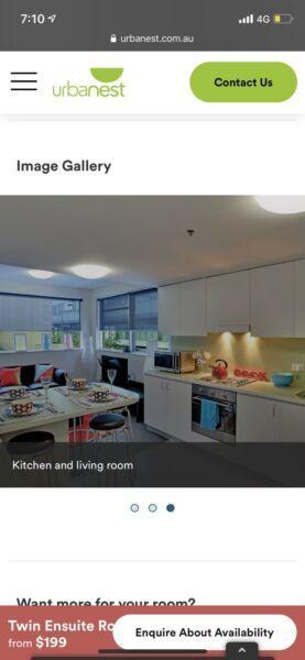 urbanest: twin share en-suite 5 person apartment