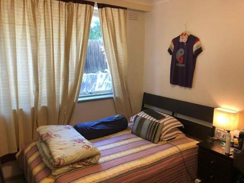 Fully furnished room available in three bedroom flat for 2 months