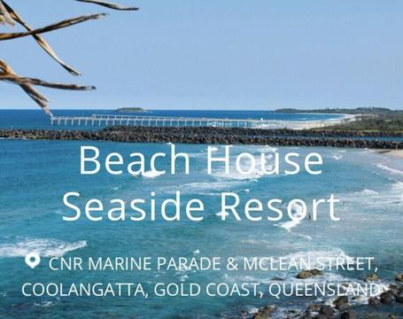 2br unit Beach House Cooloongatta beach front 27th December