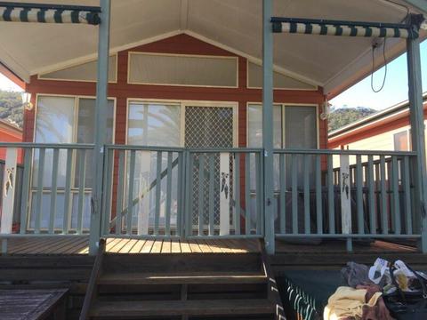 Waterfront holiday cabin for sale at Wisemans Ferry