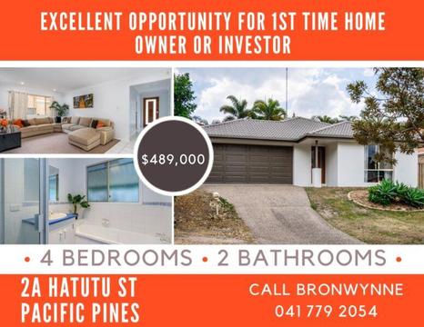 Excellent value for first time home owner or investor