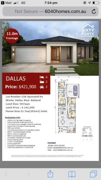 BALLARAT - YOUR NEW HOME - HOUSE AND LAND PACKAGE