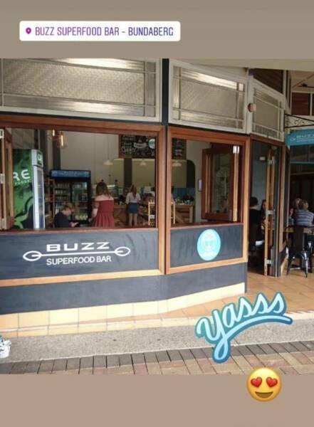 Buzz Superfood Bar - Bundaberg - Businesss for sale $80,000 WIWO