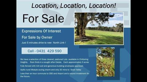 Land for sale Bindoon chittering