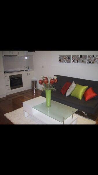 Short term, fully furnished studio apartment available