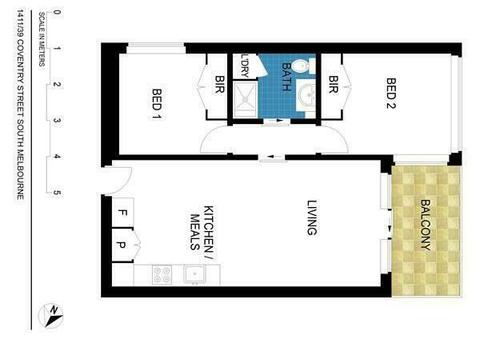 Lease transfer apartment 2 Bedroom, 1 bathroom - SOUTHBANK