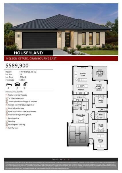 DONT PAY RENT AGAIN - HOUSE AND LAND - NELSON PLACE - CRANBOURNE EAST