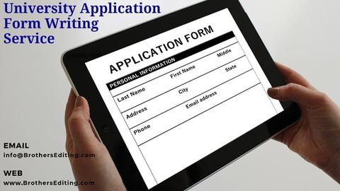 University Application Form Writing Service
