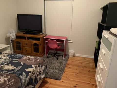 We have a Single room in our family home, fully furnished