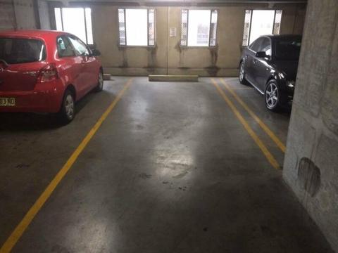 Secure parking space for two cars in Sydney CBD